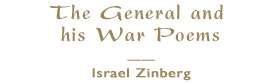 The General & His War Poems by Israel Zinberg